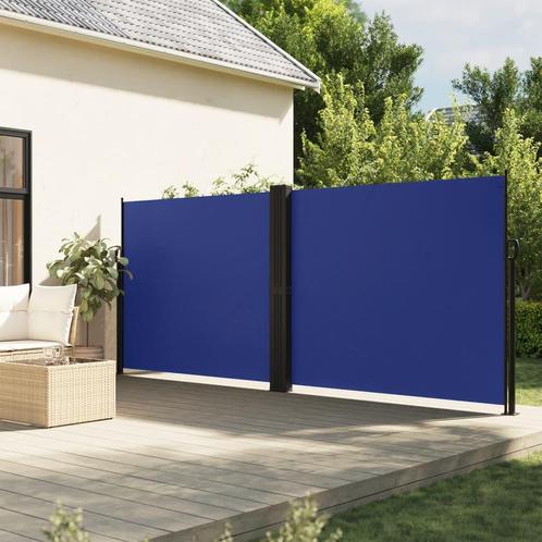 vidaXL Windscherm uittrekbaar 180x1000 cm blauw, Tuin en Terras, Zonneschermen, Nieuw, Verzenden