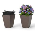 LIVSK 2-delige Set Zelfbewaterende Bloempotten - Binnenemmer, Verzenden, Nieuw