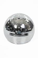 Discobal Hoofd 30 cm Disco Head Spiegeltjes Zilver Spiegelbo, Ophalen of Verzenden, Nieuw, Feestartikel, Carnaval