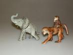 Beeld, Goebel elefante e scimmia - 11 cm - Porselein