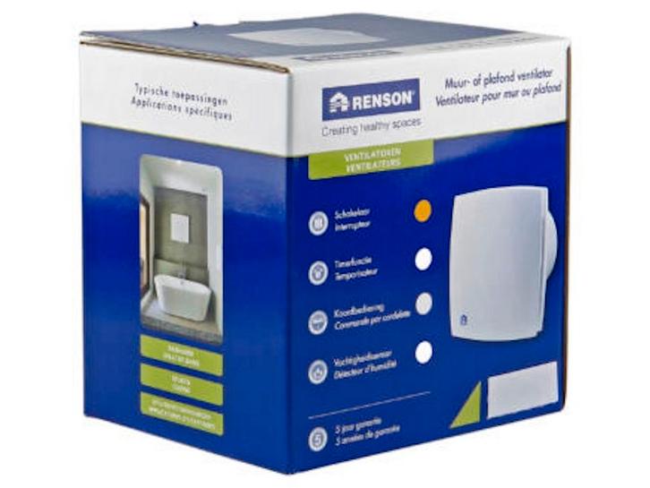 Renson - Renson Ventilator 7113 Grijs Ø150, Doe-het-zelf en Verbouw, Ventilatie en Afzuiging, Nieuw, Ophalen of Verzenden