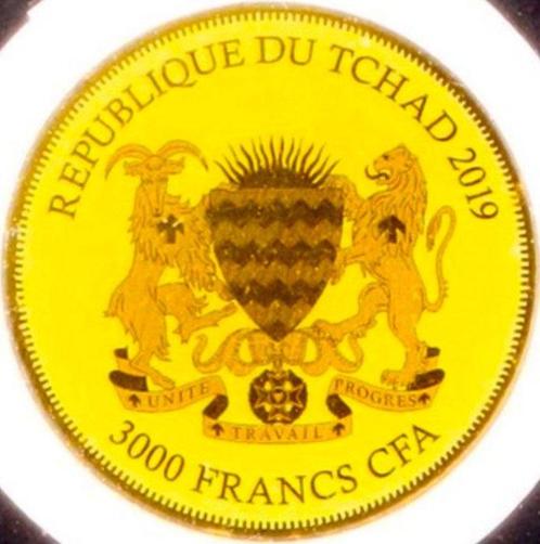 Tsjaad. 3000 Francs 2019 Gold Krugerrand - African, Postzegels en Munten, Munten | Europa | Niet-Euromunten
