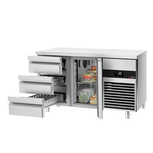GGM Gastro | Koelwerkbank PREMIUM - 1400x700mm - met 1 deur, Zakelijke goederen, Horeca | Meubilair en Inrichting, Overige typen