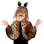 Peuter verkleed poncho met panter/luipaard print - Dierenp..