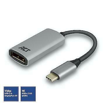 ACT | Docking | Adapter | USB-C | Displayport | Space Gray, Computers en Software, USB Sticks, Nieuw, Verzenden