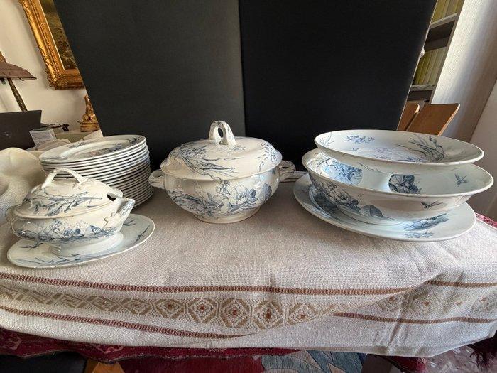 Keller et Guérin de Luneville - Tafelservies (90) - Service, Antiek en Kunst, Antiek | Glas en Kristal