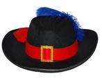 Musketier hoed met rode band - Musketiershoeden, Nieuw, Ophalen of Verzenden