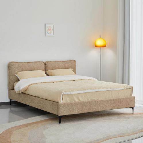 *WOONWINKEL* Bedframe Beige Stof 180x200 Cm, Huis en Inrichting, Slaapkamer | Bedden, Beige, Nieuw, Verzenden