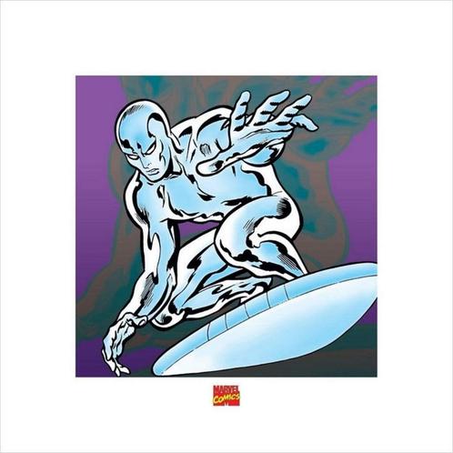 Kunstdruk Silver Surfer Marvel Comics 40x40cm, Huis en Inrichting, Woonaccessoires | Schilderijen, Tekeningen en Foto's, Nieuw