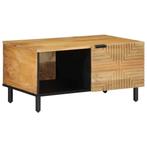 vidaXL Salontafel 80x50x40 cm massief mangohout bruin, Verzenden, Nieuw, Overige houtsoorten, 50 tot 100 cm