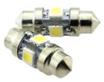 C5W autolamp 2 stuks | LED festoon 31mm | 4-SMD daglichtwit, Nieuw, Verzenden