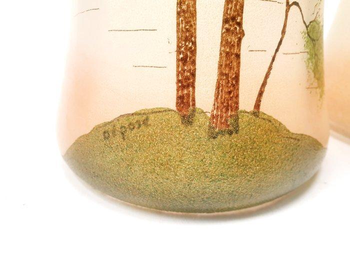 François-Théodore Legras - Vaas (2) - Glas, met de hand, Antiek en Kunst, Antiek | Glas en Kristal