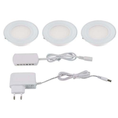 LED onderbouwverlichting | set van 3 LED inbouwspots | 1.5 w, Huis en Inrichting, Lampen | Spots, Nieuw, Verzenden