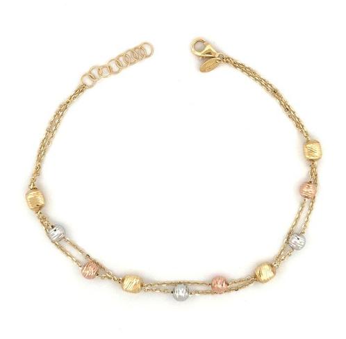 Handmade - Armband - 2.7 g - 18 karaat Geel goud, Roségoud,, Sieraden, Tassen en Uiterlijk, Armbanden