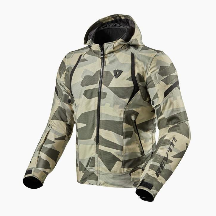REVIT! Flare 2 Jas Camo Licht Groen, Motoren, Kleding | Motorkleding, Heren, Nieuw met kaartje, Jas | textiel, Verzenden