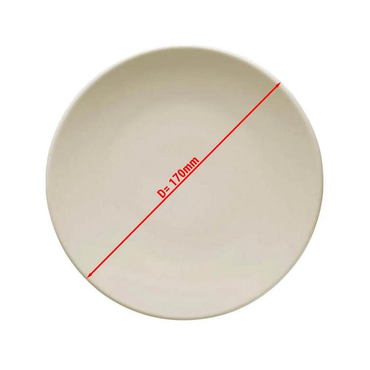 GGM Gastro | (12 stuks) TEOS - Bord - plat - Ø 170mm - Crème, Huis en Inrichting, Keuken | Servies, Effen, Nieuw, Bord(en), Verzenden