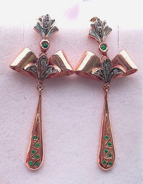 Zonder Minimumprijs - Oorbellen - 9 kt. Roségoud, Zilver, Sieraden, Tassen en Uiterlijk, Oorbellen