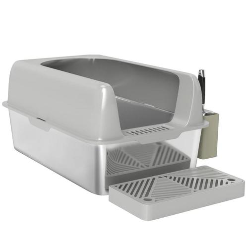 TRUUSK Kattenbak Met Deksel, Kattenbak Met Schep, Roestvrijs, Dieren en Toebehoren, Katten-accessoires, Nieuw, Verzenden
