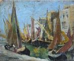 Giuseppe Solenghi (1879-1944) - Barche a Venezia, Antiek en Kunst, Kunst | Schilderijen | Klassiek