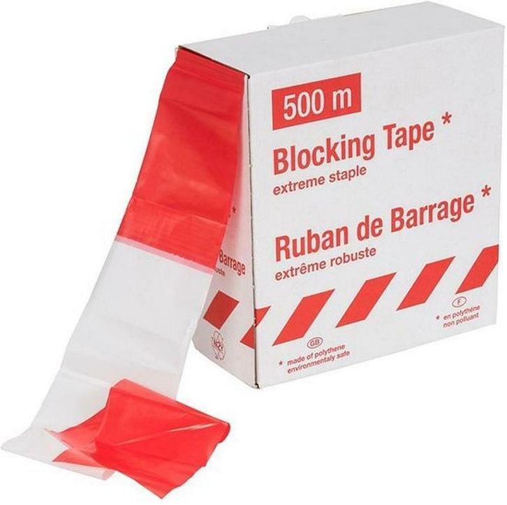 Afzetlint Rood / Wit geblokt, Diversen, Overige Diversen, Nieuw, Verzenden