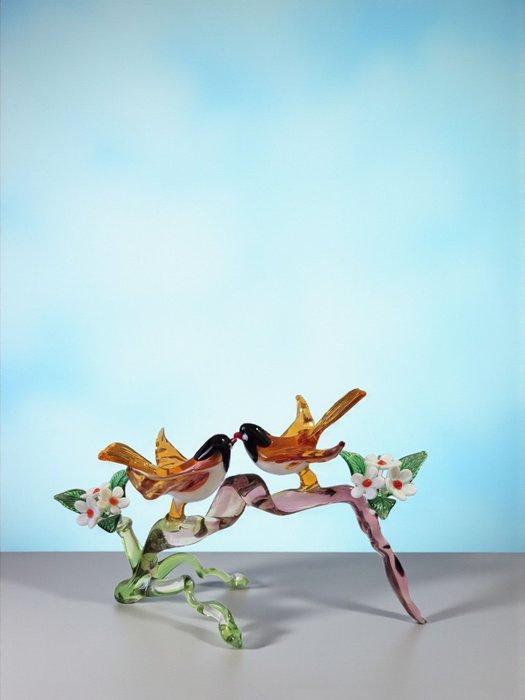 Tommasi Murano - Sergio Tommasi - Figuur - Uccelli su ramo, Antiek en Kunst, Antiek | Glas en Kristal