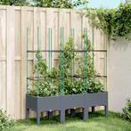 vidaXL Plantenbak met latwerk 120x40x142,5 cm polypropeen, Tuin en Terras, Verzenden, Nieuw, Kunststof