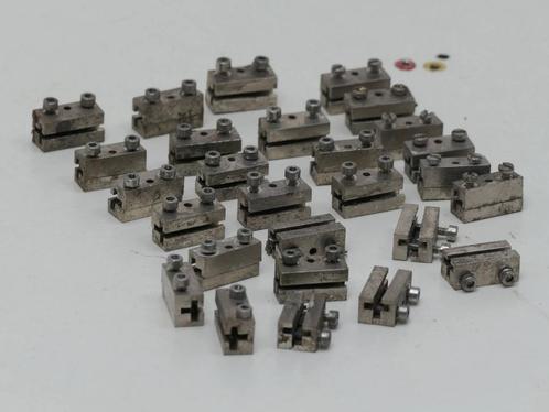 SCHEBA / LEBU Zijschroefbare -Schienenverbinder, Edelstah..., Hobby en Vrije tijd, Modeltreinen | Overige schalen, Rails, Gebruikt
