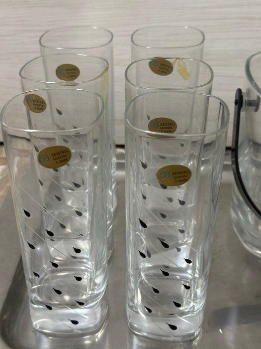 EB CRISTAL - Drinkset (8) - Kristal - set kristallen glazen, Antiek en Kunst, Curiosa en Brocante