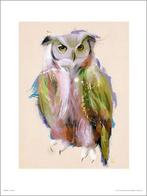 Kunstdruk Owl Paint 50x70cm, Verzenden, Nieuw