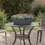 vidaXL Tuin Kom Plantenbak 5 pcs Antraciet 50 x 50 x 15 cm, Tuin en Terras, Minder dan 30 cm, Verzenden, Minder dan 60 cm, Nieuw