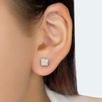 Oorbellen - 18 karaat Witgoud - 0.80ct. tw. Diamant, Sieraden, Tassen en Uiterlijk, Oorbellen, Nieuw