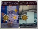 Andorra. 2 Euro 2015 Accords douaniers + Majorité à 18, Postzegels en Munten, Munten | Europa | Euromunten