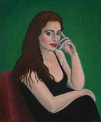 Silvio Mazzotta - Green Portrait, Antiek en Kunst