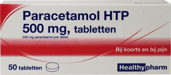 Paracetamol 500 mg Healthypharm - 50 tabletten, Diversen, Verpleegmiddelen, Nieuw, Verzenden