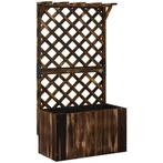 Hoogbed Plantenbak Met Klimrek, Trellis Bloembak Hout, Tuin, Verzenden, Nieuw