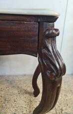Wandtafel - Mahonie, Marmer, Antiek en Kunst