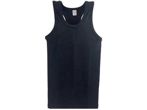 SQOTTON® halterhemd - 100% katoen - Zwart, Kleding | Heren, Ondergoed, Verzenden