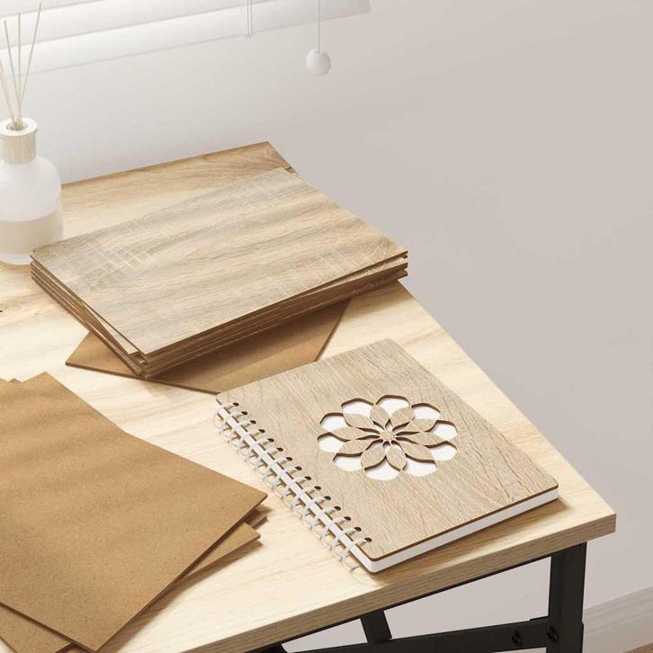 vidaXL Decorpanelen 12 pcs Sonoma Eiken 21 x 30 x 0,27 cm, Hobby en Vrije tijd, Knutselen, Nieuw, Verzenden