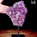 Amethist Druzy - Natuurlijke dieppaarse kleur - Specimen -