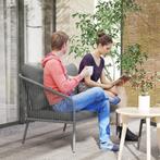 TRUUSK Tuinbank Met Kussens 2-zits Rieten Bank Lounge Bank B, Verzenden, Nieuw