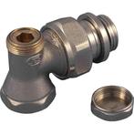 Voetventiel haaks 16mm x 1/2 (Voetventielen), Ophalen of Verzenden, Nieuw, Radiator, Hoog rendement (Hr)