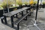 Rockwood® Picknicktafel Beuk - Zwaar Kunststof - Ural Black, Tuin en Terras, Nieuw, Rechthoekig, Ophalen of Verzenden, Hout