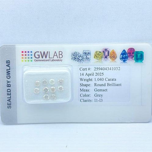 Zonder Minimumprijs - 10 pcs Diamant (Natuurlijk gekleurd) -, Sieraden, Tassen en Uiterlijk, Edelstenen
