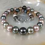 Halsketting Zilver Parel - Parel - Tahiti Rainbow Ø10x14MM, Sieraden, Tassen en Uiterlijk, Kettingen, Nieuw