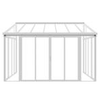 Aluminium Overkapping / Serre - Wit - Incl. Zijwanden & Schu, Verzenden, Nieuw
