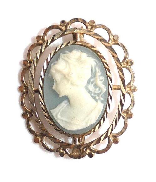 Zonder Minimumprijs - Broche - 9 kt. Geel goud, Sieraden, Tassen en Uiterlijk, Antieke sieraden