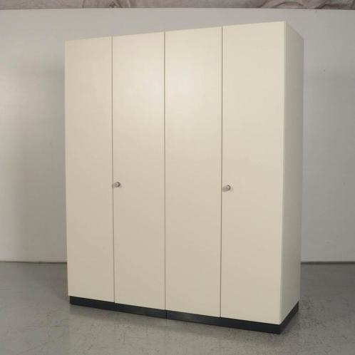 Klapdeurkast Assmann - Gebroken Wit - 195 x 160 cm - 2 delen, Huis en Inrichting, Kasten | Roldeurkasten en Archiefkasten, Ophalen of Verzenden