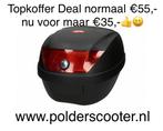 Topkoffers nieuw compleet geleverd voor de scooter ACTIE, Fietsen en Brommers, Verzenden, Nieuw