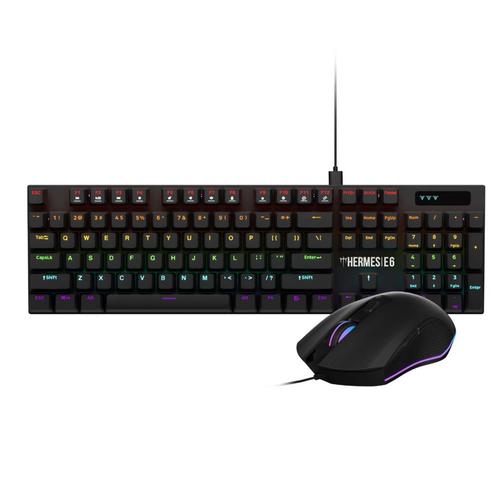 RGB Gaming Mechanisch Toetsenbord, Muis Set - Desktop Com..., Computers en Software, Toetsenborden, Nieuw, Ophalen of Verzenden