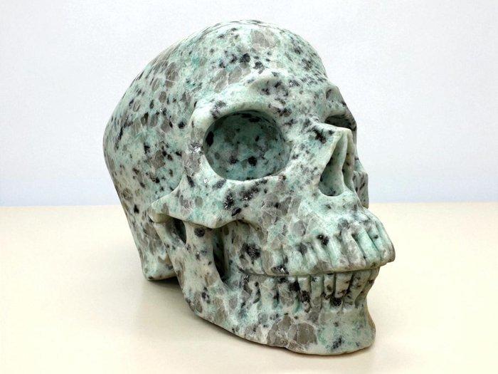 Lotus Jasper Schedel Museumkwaliteit Gesneden schedel -, Antiek en Kunst, Curiosa en Brocante